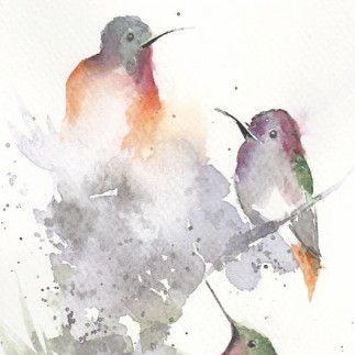 Hummingbirds <BR>6x8 <BR>$30