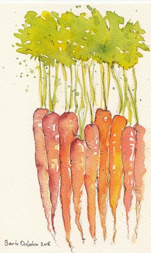 Organic Carrots <BR>8½x6<BR>$35