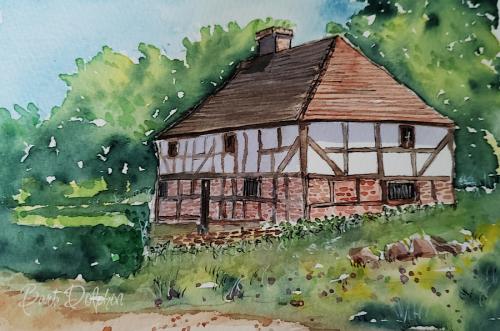 Tudor House <BR>8x6 <BR>$40