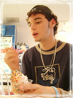 Miquel with ice cream