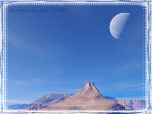terragen with moon object