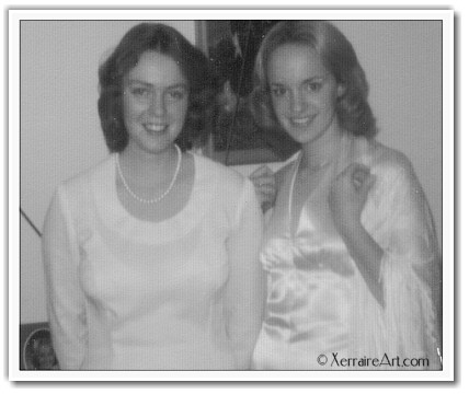 Petra and Barb before the dance