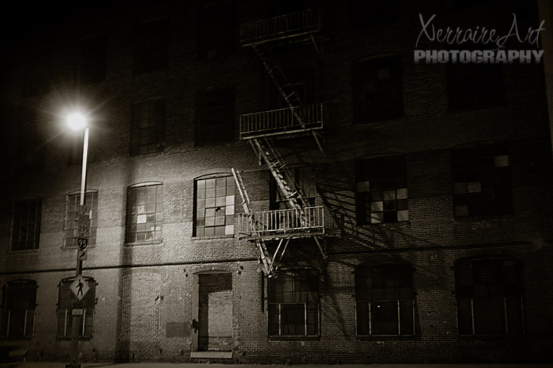 Dark Street in Baltimore