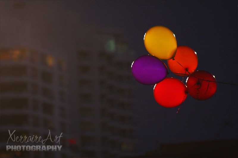 Balloons at Night