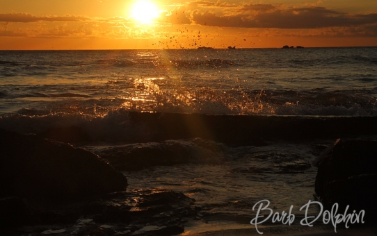 Sunset Splashes at Burns Beach